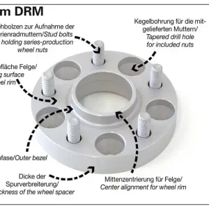 Comandă acum Flanse distantiere roti H&R 20mm MAZDA MAZDA MX 4024542 SILVER
