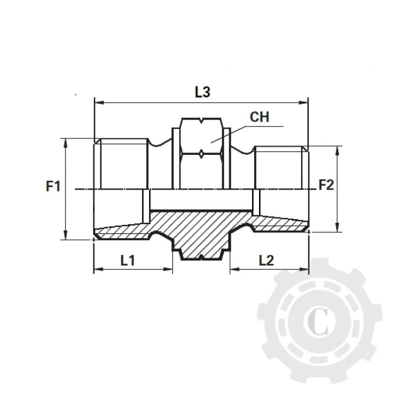 ADAPTOR DR FE M20X1.5S-M16X1.5L Disponibil imediat