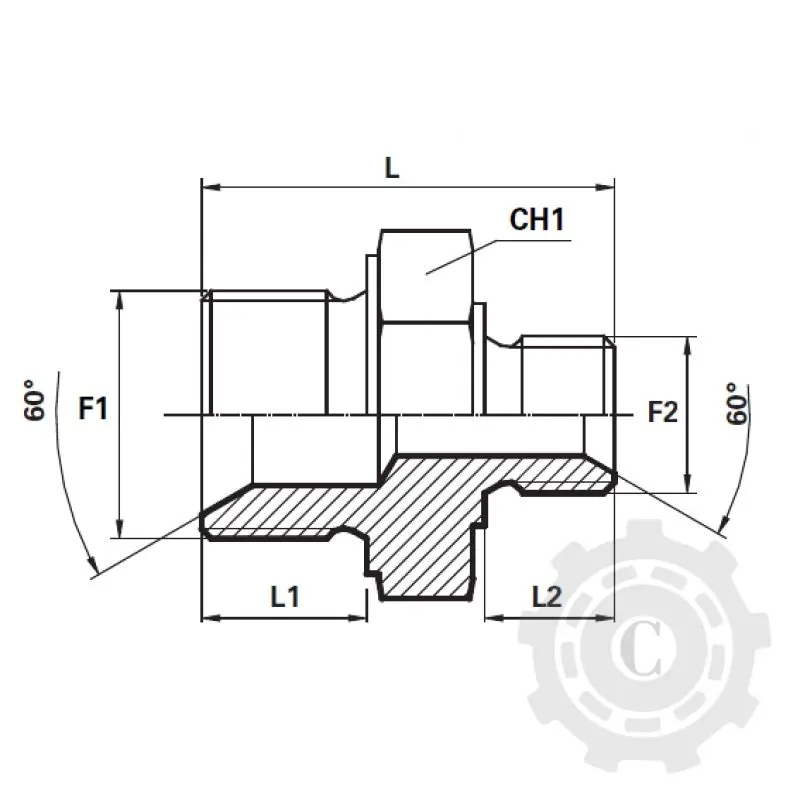 ADAPTOR DR FE G06 3/8-G0 1/4 Livrare gratuită