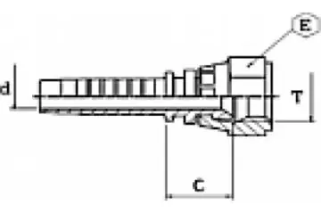 Calitate înaltă OLAND TOYOTA DN10 3/8 CON INVERS