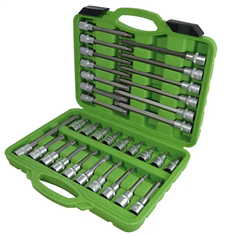 Nu rata Trusa capete tubulare TORX pentru suruburi cu 32 piese