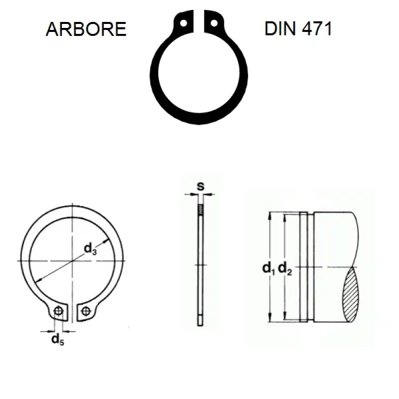 A115 SEEGER ARBORE A115X4,0 DIN 471 Ofertă de sezon