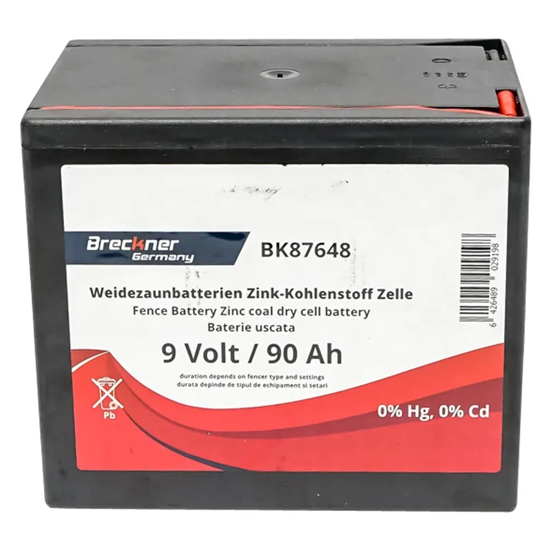 Baterie uscata (nereincarcabila) 9V 90Ah pentru gard electric Breckner Germany Ofertă specială