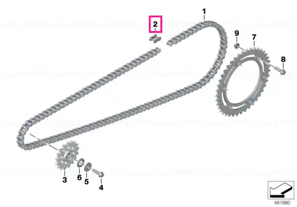 Cumpără acum Set chain couplings - BMW Motorrad