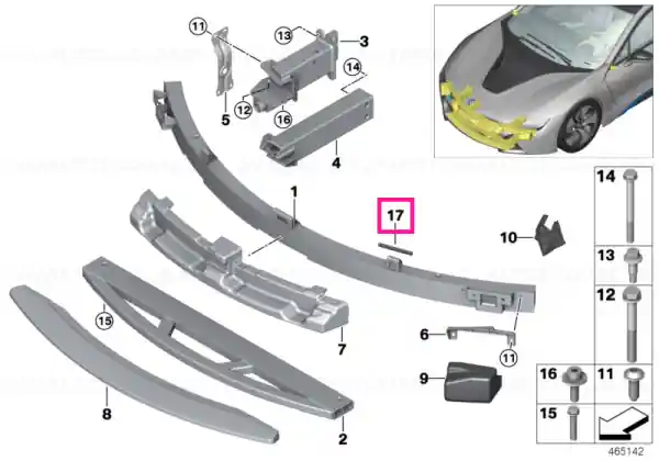 Edge protection 70 MM - BMW Plată securizată