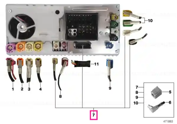 Rep.module aerial FM1/ FM2/Bluetooth - BMW Transport gratuit