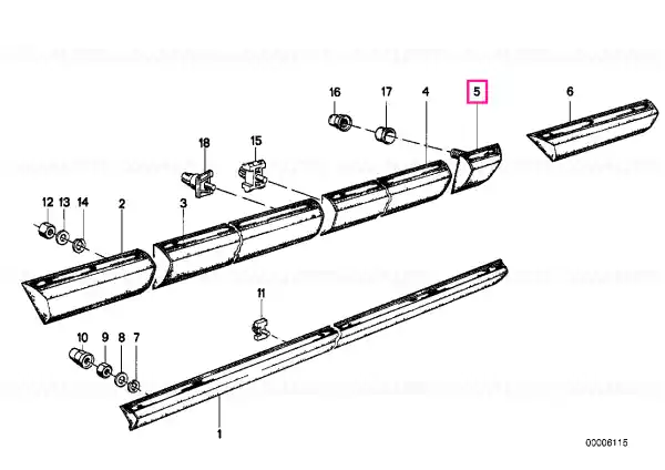 Moulding fender rear left - BMW Cumpără acum