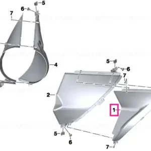 Air-discharge duct, outer left - BMW Motorrad Preț promoțional