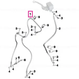 Brake line, front brake circuit - BMW Motorrad Noutate