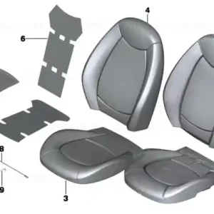 Foam pad basic backrest left AP,K9 - BMW - Mini Ultima șansă
