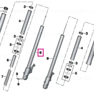 Slider tube right - BMW Motorrad Ultima șansă