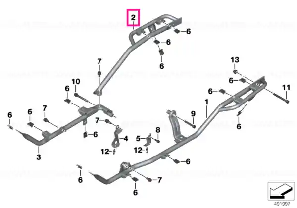 Popular Suport treapta rulare spate dreapta - BMW Motorrad