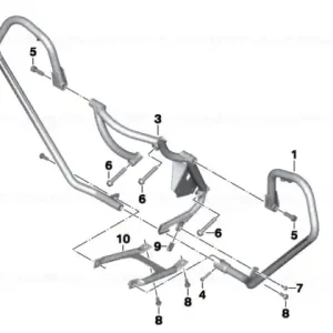 Ultima șansă Protective bar, right - BMW Motorrad