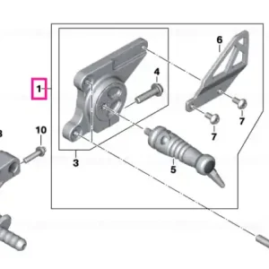 Chilipir Footrest system, left STORM - BMW Motorrad