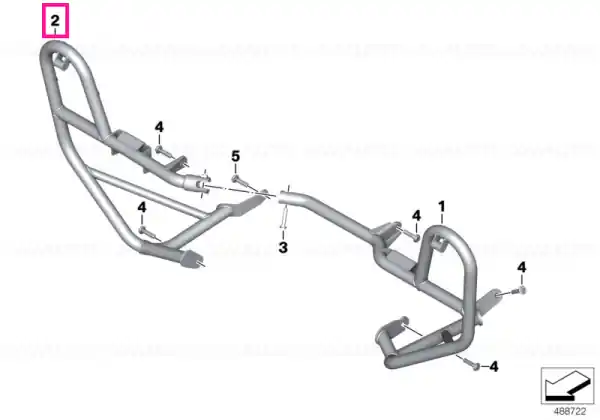 Right engine protection bar - BMW Motorrad Ofertă specială