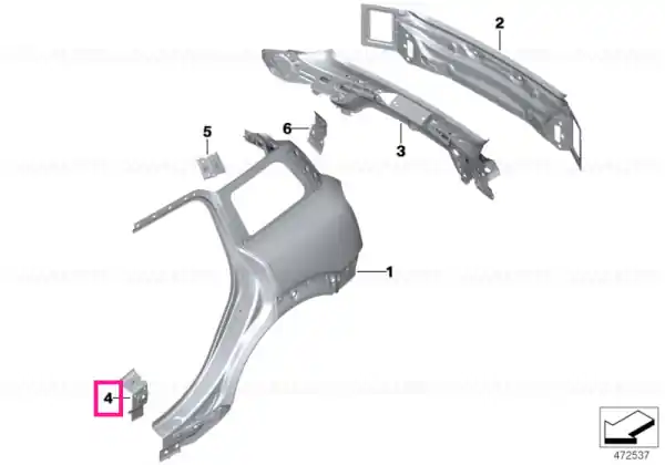 Reducere specială Reinforcement plate, sill, right - BMW - Mini