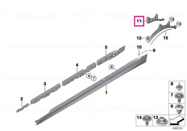 Reducere specială Wheel arch trim, rear left -M- - BMW