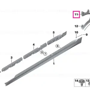 Wheel arch trim, rear right -M- - BMW Livrare rapidă