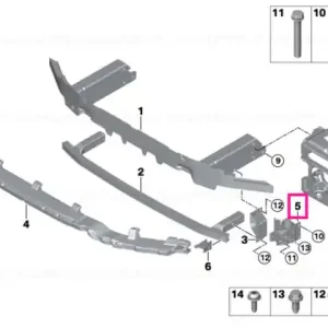 Adapter, front left - BMW Livrare expres