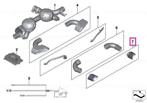Chilipir Set ornament esapament carbon M PERFORMANCE - BMW