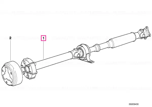 Ofertă Drive shaft automatic transmission L=1027MM - BMW
