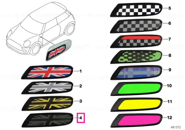 Reducere specială Set tapiterie cu pernita NIGHT JACK - BMW - Mini