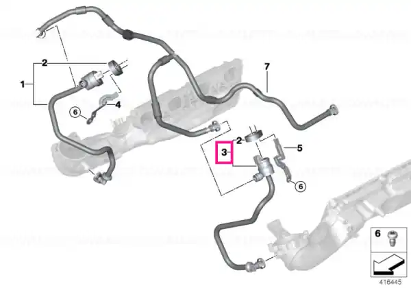 Reducere specială Fuel tank ventilation valve with pipe 5-8 - BMW