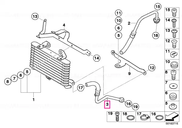 Bestseller Oil cooling pipe outlet - BMW Motorrad