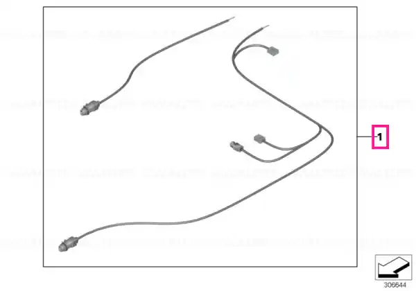 Lichidare de stoc Wiring harness, Side View Camera - BMW
