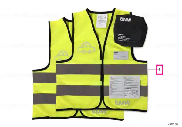 Set veste reflectorizante copii - BMW - 2 buc. Reducere specială