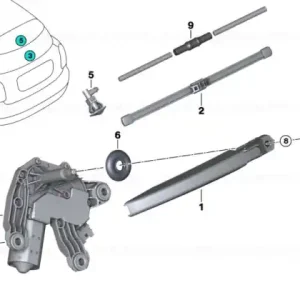Rear window wiper motor - BMW - Mini Promoție