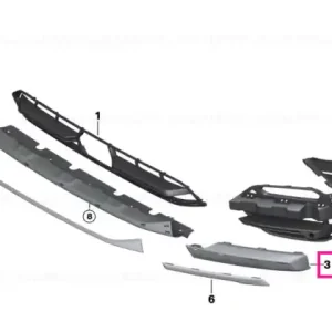 Bestseller Protective strip, side, right LUXURY LINE - BMW