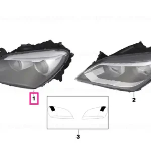 AHL-xenon headlight, right - BMW Comandă acum