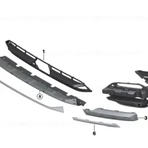 Bestseller Grille, side, open, right NEBELSCHEINW. - BMW