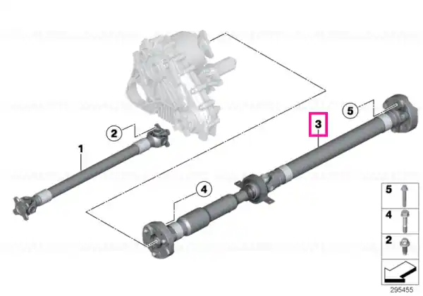 Ansamblu arbore transmisie spate L=1330MM - BMW Cumpărături sigure