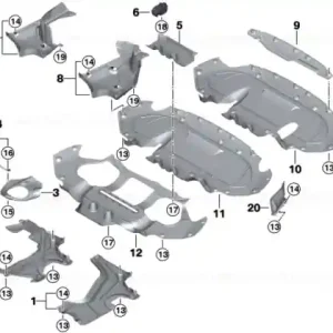 Underbody panelling, rear right - BMW Ofertă limitată
