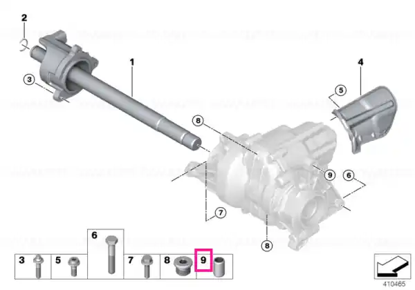 Dowel 15,8X10,5X25 - BMW Transport gratuit