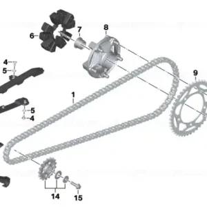 Chain slide rail - BMW Motorrad Nu rata