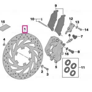 Discount Brake rotor, front D=320MM - BMW Motorrad