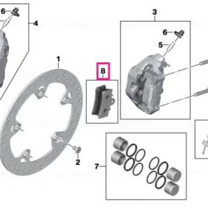 Set of brake pads front - BMW Motorrad Promoție
