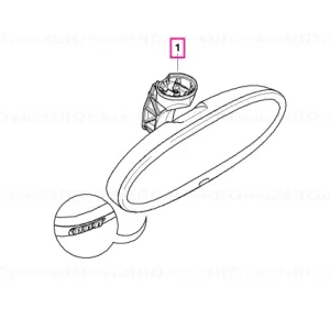 Rearview mirror EC / GTO / remote 868 MHZ - BMW - Mini Plată securizată