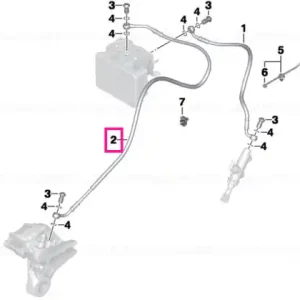 Brake circuit pipe, rear - BMW Motorrad Calitate înaltă
