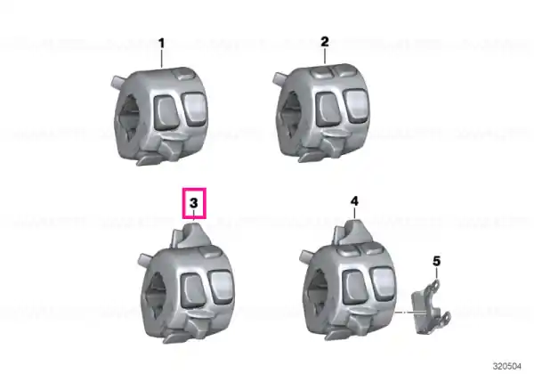 Combination switch left LIN BUS - BMW Motorrad Reducere extra