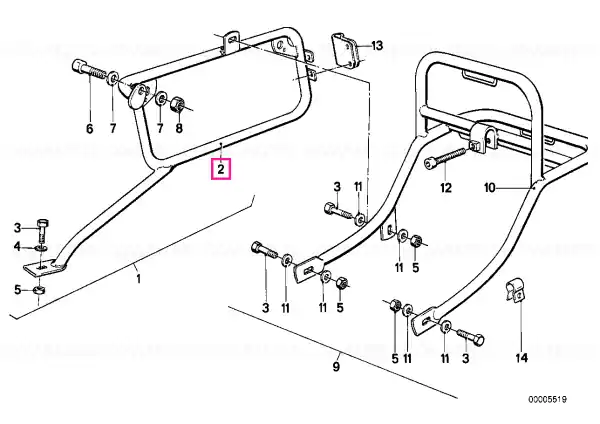 Case holder right CR - BMW Motorrad Premium
