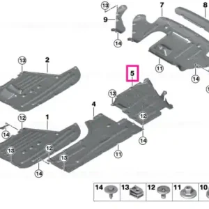 Undershield for tank, left - BMW Cumpără online