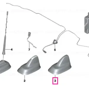 Roof antenna TEL/GPS - BMW - Mini Retur gratuit