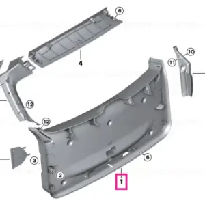 Vezi acum Lower tail lid trim panel ELFENBEINWEIß - BMW