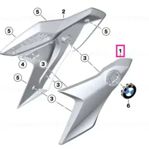Badge holder blank right ROHTEIL / BLANK - BMW Motorrad Ofertă de sezon