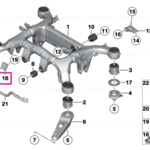 Vibration absorber right - BMW Reducere