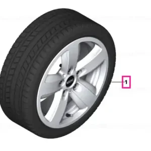 Premium Roată completă de iarnă - Revolite Spoke 517 (lightweight forged wheel) cu anvelopa Nokian Tyres HKPL 8 - 205/65R16 99T XL - Mini Countryman F60 - Jante forjate